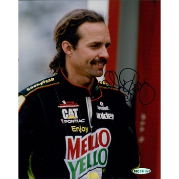 Kyle Petty Signed NASCAR 8x10 Glossy Photo Upper Deck Authenticated (Damaged Photo)