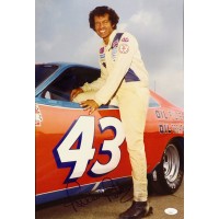 Richard Petty NASCAR Driver Signed 12x18 Glossy Photo JSA Authenticated
