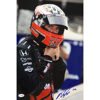 Will Power Indy Car Racer Signed 12x18 Glossy Photo JSA Authenticated
