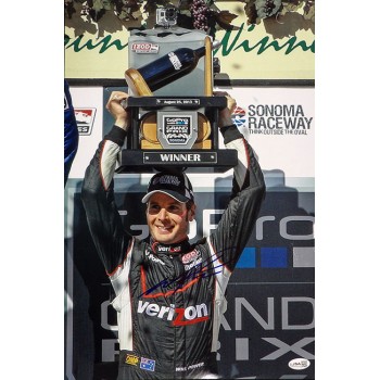 Will Power Indy Car Racer Signed 12x18 Glossy Photo JSA Authenticated