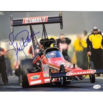 Leah Pritchett Top Fuel dragster Signed 11x14 Glossy Photo JSA Authenticated