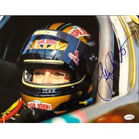 Leah Pritchett Top Fuel dragster Signed 11x14 Glossy Photo JSA Authenticated
