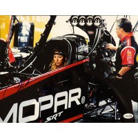 Leah Pritchett Top Fuel dragster Signed 11x14 Glossy Photo JSA Authenticated