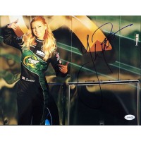 Leah Pritchett Top Fuel dragster Signed 11x14 Glossy Photo JSA Authenticated