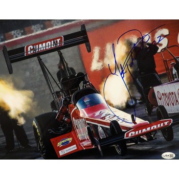 Leah Pritchett Top Fuel dragster Signed 11x13.5 Glossy Photo JSA Authenticated