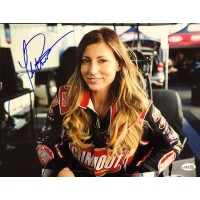 Leah Pritchett Top Fuel dragster Signed 11x14 Glossy Photo JSA Authenticated