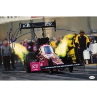 Leah Pritchett Top Fuel dragster Signed 12x18 Glossy Photo JSA Authenticated