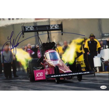 Leah Pritchett Top Fuel dragster Signed 12x18 Glossy Photo JSA Authenticated