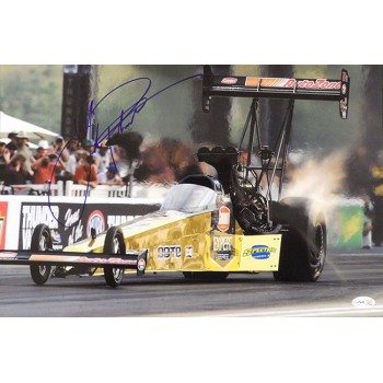 Leah Pritchett Top Fuel dragster Signed 12x18 Glossy Photo JSA Authenticated