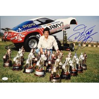 Don Prudhomme NHRA Driver Signed 12x18 Glossy Photo JSA Authenticated