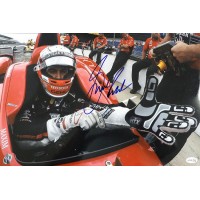 Graham Rahal Indy Car Racer Signed 12x18 Glossy Photo JSA Authenticated