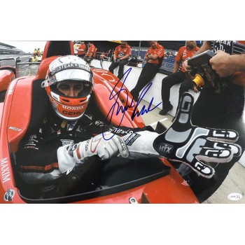 Graham Rahal Indy Car Racer Signed 12x18 Glossy Photo JSA Authenticated