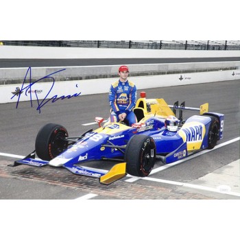 Alexander Rossi Indy Car Racer Signed 12x18 Glossy Photo JSA Authenticated