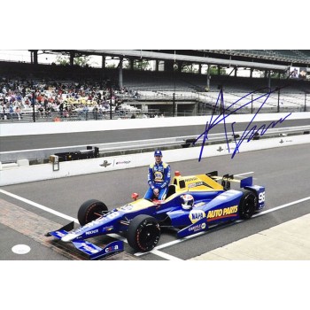 Alexander Rossi Indy Car Racer Signed 12x18 Glossy Photo JSA Authenticated