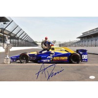 Alexander Rossi Indy Car Racer Signed 12x18 Glossy Photo JSA Authenticated