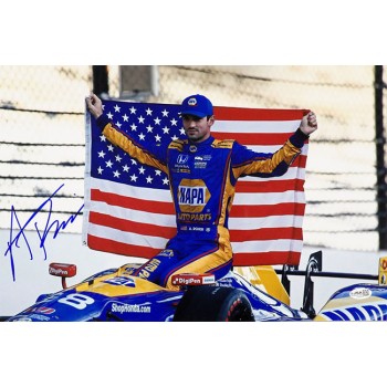 Alexander Rossi Indy Car Racer Signed 12x18 Glossy Photo JSA Authenticated