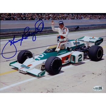 Johnny Rutherford Indy Racer Signed 8x10 Glossy Photo JSA Authenticated