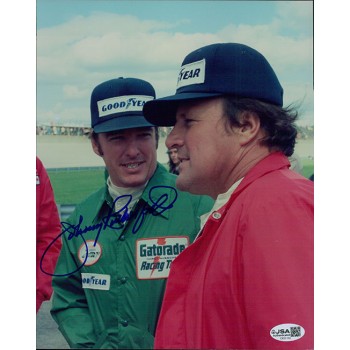 Johnny Rutherford Indy Racer Signed 8x10 Matte Photo JSA Authenticated