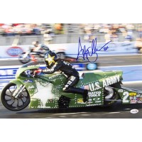 Angelle Sampey NHRA Driver Signed 12x18 Glossy Photo JSA Authenticated