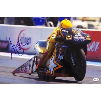 Angelle Sampey NHRA Driver Signed 12x18 Glossy Photo JSA Authenticated