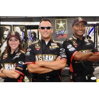 Angelle Sampey Tony Schumacher Antron Brown Signed 12x18 Glossy Photo JSA Auth