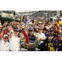 Takuma Sato Indy Car Racer Signed 12x18 Glossy Photo JSA Authenticated
