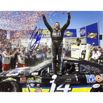 Tony Stewart NASCAR Driver Signed 11x14 Glossy Photo JSA Authenticated