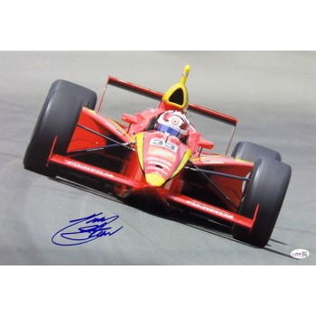 Tony Stewart IndyCar Driver Signed 12x18 Glossy Photo JSA Authenticated