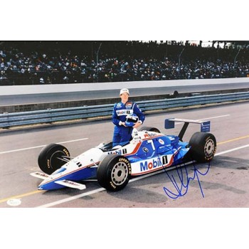 Paul Tracy Indy Car Racer Signed 12x18 Glossy Photo JSA Authenticated