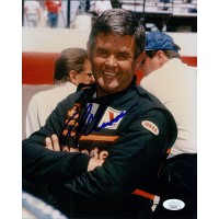 Al Unser Sr. IndyCar Driver Signed 8x10 Glossy Photo JSA Authenticated