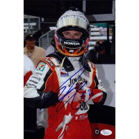 Dan Wheldon British IndyCar Driver Signed 8x12 Glossy Photo JSA Authenticated