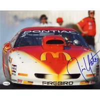 Jim Yates NHRA Driver Signed 12x18 Glossy Photo JSA Authenticated