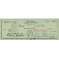 Lucille Ball Arnaz Actress Signed Green Cancelled Bank Check JSA Authenticated