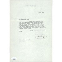 Richard Byrd Polar Explorer Signed Typed Letter Stationery JSA Authenticated