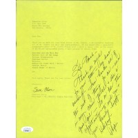Phyllis Coates Actress Signed 8.5x11 Request Letter Page JSA Authenticated