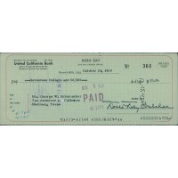 Doris Day Actress Signed Green Cancelled Bank Check JSA Authenticated Doris Day Actress Signed Green Cancelled Bank Check JSA Authenticated