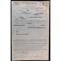 Tom Ewell Actor Signed The Impossible Years Contract JSA Authenticated