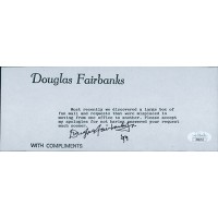 Douglas Fairbanks Jr. Signed 3.5x9 Letter Request Photo JSA Authenticated