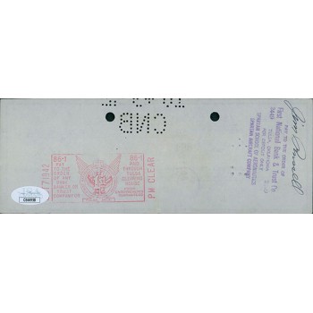 Jean J Paul Getty Oil Tycoon Signed Tan Cancelled Check JSA Authenticated