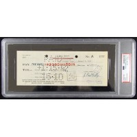 Jean J Paul Getty Oil Tycoon Signed Cancelled Check PSA Authenticated