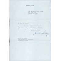 Herbert Hoover President Signed Typed Personal Letter JSA Authenticated