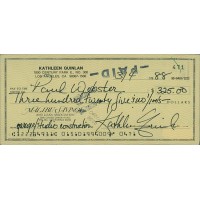 Kathleen Quinlan Actress Signed Cancelled Check JSA Authenticated Kathleen Quinlan Actress Signed Cancelled Check JSA Authenticated