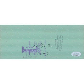 Telly Savalas Actor Signed Cancelled Check JSA Authenticated