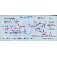 Susan Strasberg Actress Signed Cancelled Check JSA Authenticated