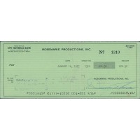 Danny Thomas Actor Signed Cancelled Check JSA Authenticated