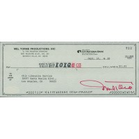 Mel Torme Actor Singer Signed Cancelled Check JSA Authenticated