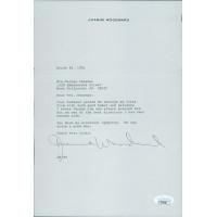 Joanne Woodward Actress Signed 7x10.5 Typed Letter JSA Authenticated Joanne Woodward Actress Signed 7x10.5 Typed Letter JSA Authenticated