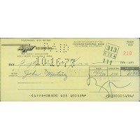 Frank Zappa Signed Cancelled Check JSA Authenticated
