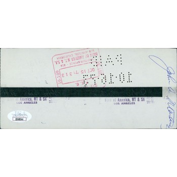 Frank Zappa Signed Cancelled Check JSA Authenticated