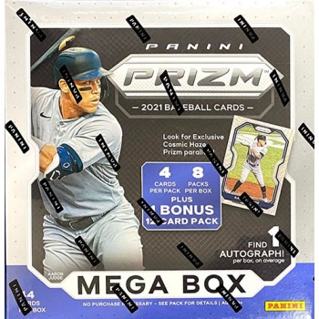 2021 MLB Prizm Baseball Trading Card Mega Box 9 Packs